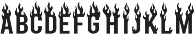 Got Fire otf (400) Font LOWERCASE