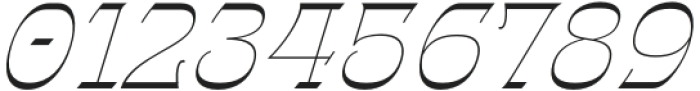 Gothalian ExtraLight Slant otf (200) Font OTHER CHARS