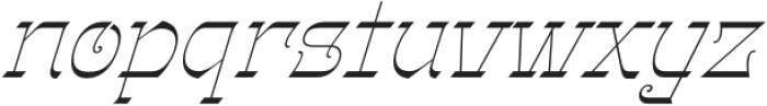 Gothalian ExtraLight Slant otf (200) Font LOWERCASE