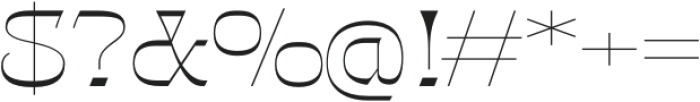 Gothalian ExtraLight Xp otf (200) Font OTHER CHARS