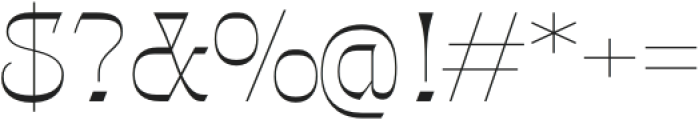 Gothalian ExtraLight otf (200) Font OTHER CHARS