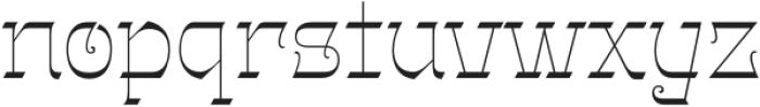 Gothalian ExtraLight otf (200) Font LOWERCASE