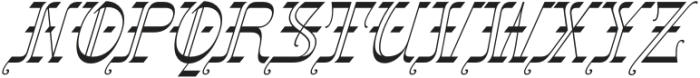 Gothalian Light Slant Cd otf (300) Font UPPERCASE