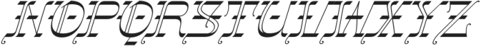 Gothalian Light Slant otf (300) Font UPPERCASE