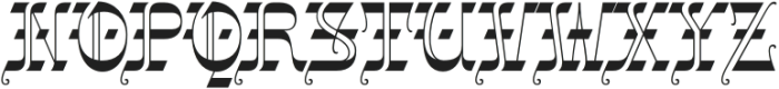 Gothalian Medium Cd otf (500) Font UPPERCASE