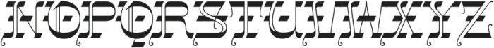 Gothalian Medium otf (500) Font UPPERCASE