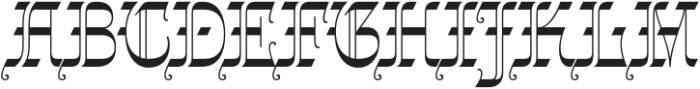 Gothalian Regular Cd otf (400) Font UPPERCASE