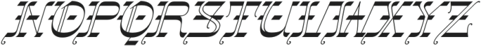 Gothalian Regular Slant otf (400) Font UPPERCASE