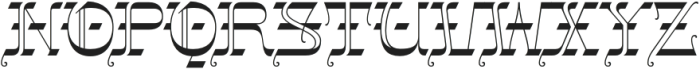 Gothalian Regular otf (400) Font UPPERCASE