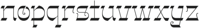 Gothalian Regular otf (400) Font LOWERCASE