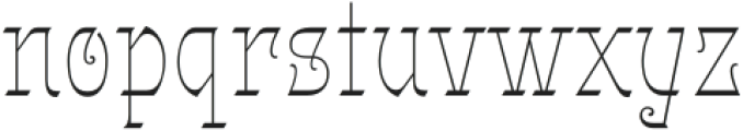 Gothalian Thin Cd otf (100) Font LOWERCASE