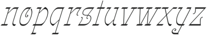 Gothalian Thin Slant Cd otf (100) Font LOWERCASE