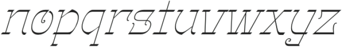 Gothalian Thin Slant otf (100) Font LOWERCASE