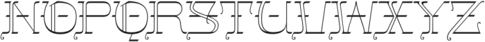 Gothalian Thin Xp otf (100) Font UPPERCASE