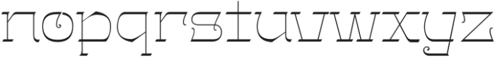 Gothalian Thin Xp otf (100) Font LOWERCASE