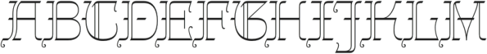 Gothalian Thin otf (100) Font UPPERCASE
