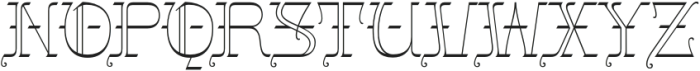 Gothalian Thin otf (100) Font UPPERCASE