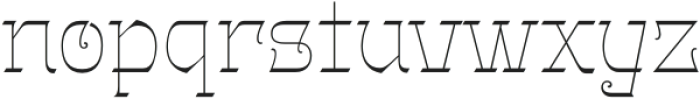 Gothalian Thin otf (100) Font LOWERCASE