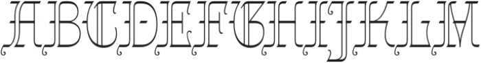 Gothalian Variable Thin Cd ttf (100) Font UPPERCASE