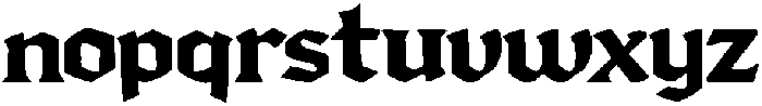 Gotharion otf (400) Font LOWERCASE