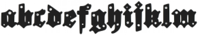 Gothbase Regular otf (400) Font LOWERCASE