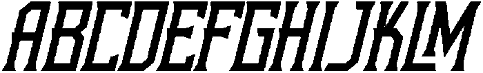 Gothen Italic otf (400) Font UPPERCASE