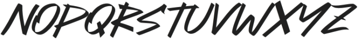 Gothers Italic otf (400) Font UPPERCASE