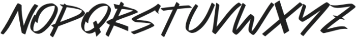 Gothers Italic otf (400) Font LOWERCASE