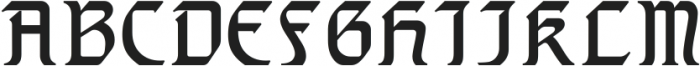 Gothic Initials Five ttf (400) Font UPPERCASE