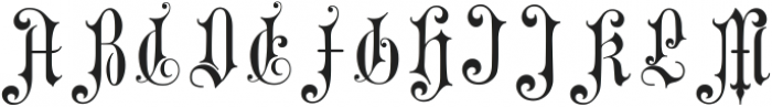 Gothic Initials Four ttf (400) Font UPPERCASE