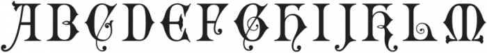 Gothic Initials Six ttf (400) Font UPPERCASE