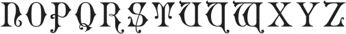 Gothic Initials Six ttf (400) Font LOWERCASE