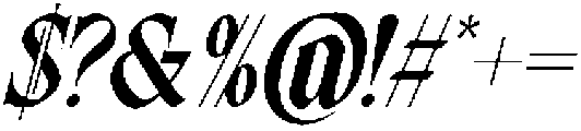 Gothic Ragged Regular otf (400) Font OTHER CHARS