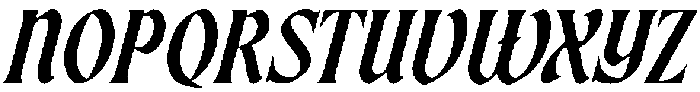 Gothic Ragged Regular otf (400) Font UPPERCASE