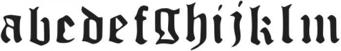 Gothic Regular otf (400) Font LOWERCASE