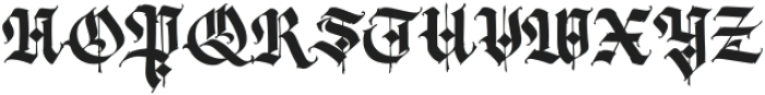 Gothic010 otf (400) Font UPPERCASE
