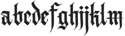 Gothic010 otf (400) Font LOWERCASE