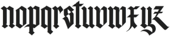 Gothic02 otf (400) Font LOWERCASE