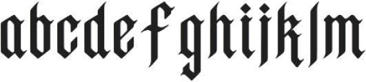 GothicSong_ Regular otf (400) Font LOWERCASE