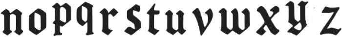 Gothicaden Regular otf (400) Font LOWERCASE