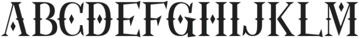 Gothicha-Regular otf (400) Font UPPERCASE