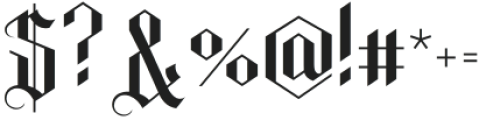 Gothicon-Base otf (400) Font OTHER CHARS