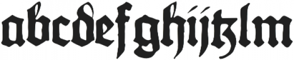 Gothicus Regular otf (400) Font LOWERCASE