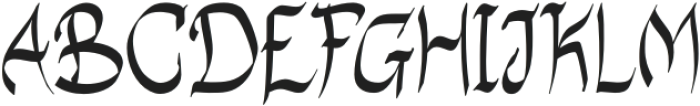 Gothy Black otf (900) Font UPPERCASE
