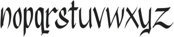 Gothy Black otf (900) Font LOWERCASE