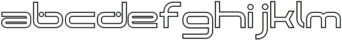 Gotrix Outline otf (400) Font LOWERCASE