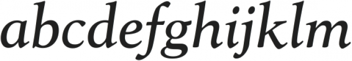 Goudy Type Italic ttf (400) Font LOWERCASE