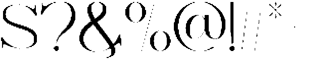 Govhie Deries Regular otf (400) Font OTHER CHARS
