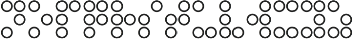 Gozen Braille Outline otf (400) Font UPPERCASE