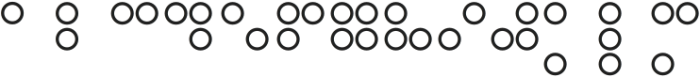 Gozen Braille Outline otf (400) Font LOWERCASE